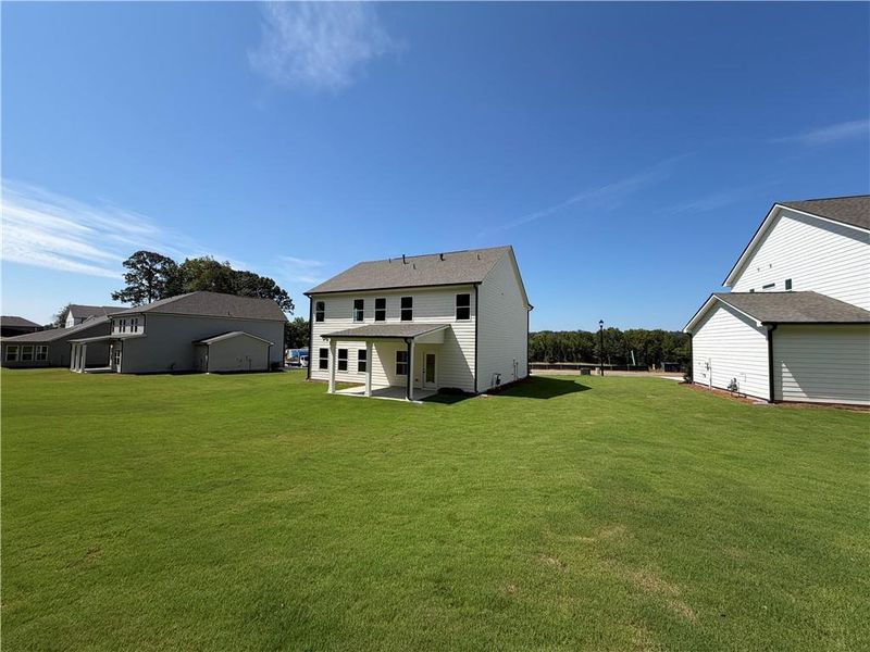Exterior details and patio area of a home in Mallard’s Landing, Jefferson (Image 4).