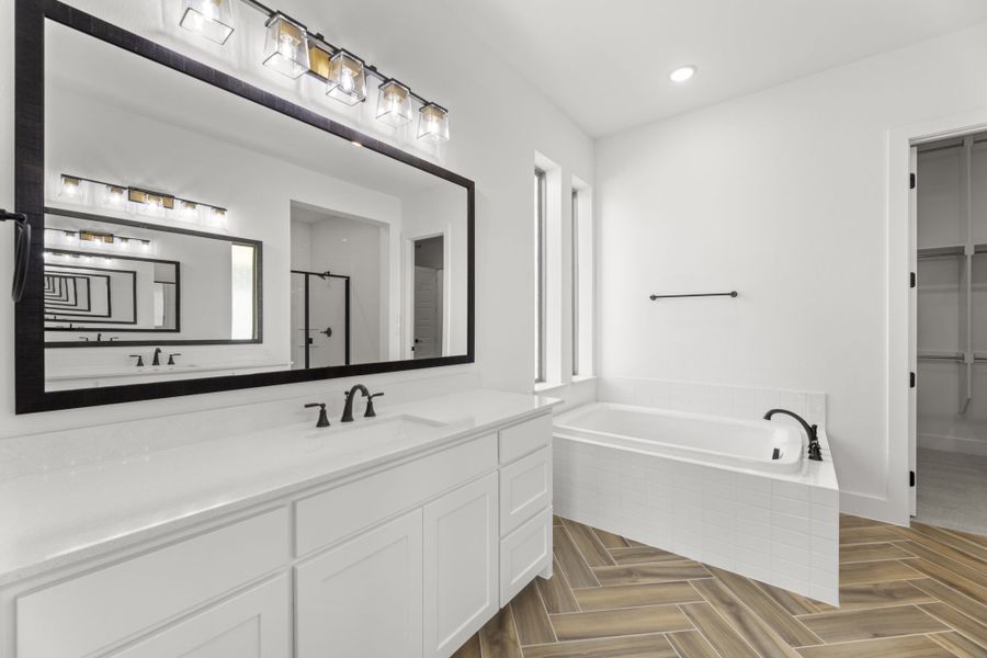 Representative furnished interior of a home built from the 5042 by Tradition Homes in Lakewood at Brookhollow – 60′ Lots, Prosper (Image 10).