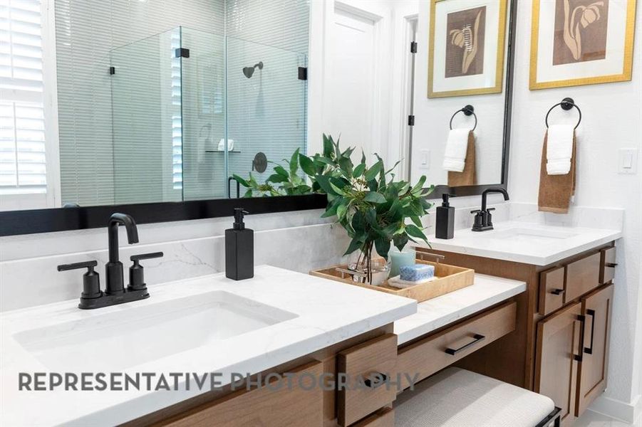 Furnished interior view inside a new home in Sandbrock Ranch, Aubrey (Image 28).