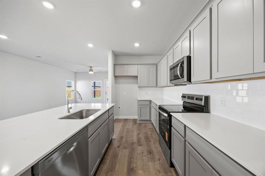 Furnished interior view inside a new home in MiraVerde, Crowley (Image 8).