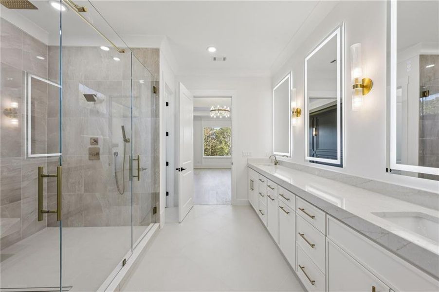 Furnished interior view inside a new home in , Buford (Image 12).