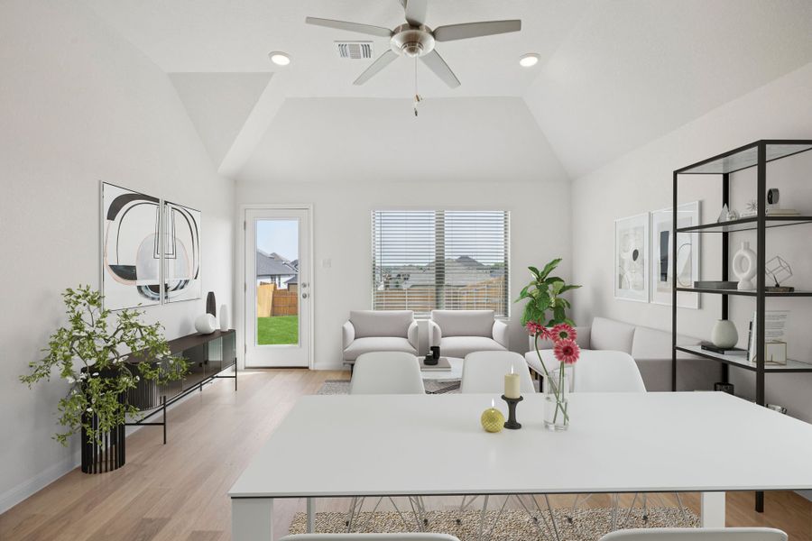 Living Room in the Pinehurst home plan by Trophy Signature Homes - REPRESENTATIVE PHOTO Living Room in the Pinehurst home plan by Trophy Signature Homes - REPRESENTATIVE PHOTO