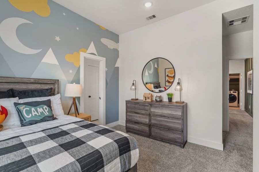 Representative furnished interior of a home built from the Chantilly 2 by Chesmar Homes in Park Hill, Stafford (Image 22).