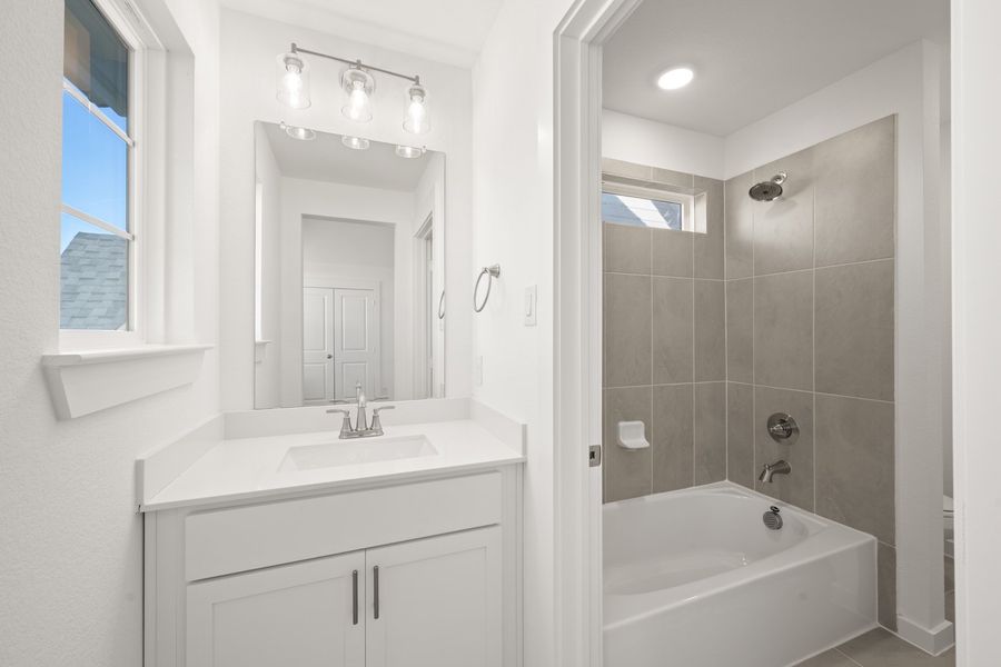 Furnished interior view inside a new home in Treeline, Justin (Image 14). Furnished interior view inside a new home in Treeline, Justin (Image 14).