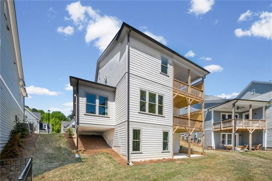 Exterior details and patio area of a home in , Canton (Image 22).