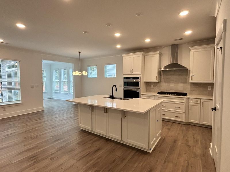 Furnished interior view inside a new home in Villas at Prestwick, Mooresville (Image 4). Furnished interior view inside a new home in Villas at Prestwick, Mooresville (Image 4).