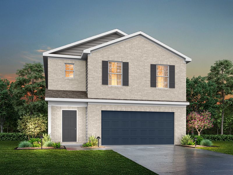 Representative exterior photo of a completed home built from the Sequoia by National HomeCorp in Forest Ridge, Edgefield, SC (Image 18).