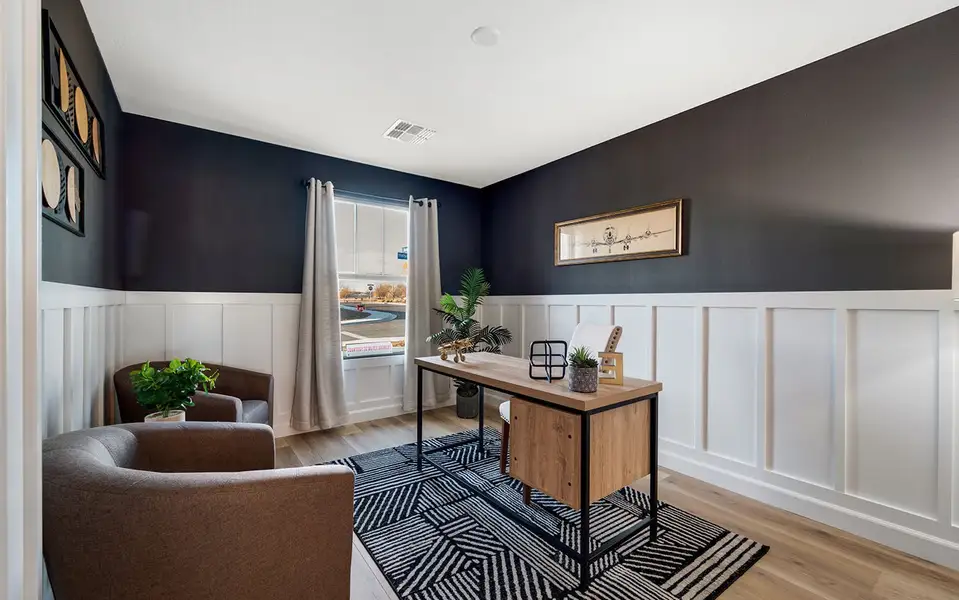 Representative furnished interior of a home built from the Comal by CastleRock Communities in Perkinsville, Chino Valley (Image 5). Representative furnished interior of a home built from the Comal by CastleRock Communities in Perkinsville, Chino Valley (Image 5).