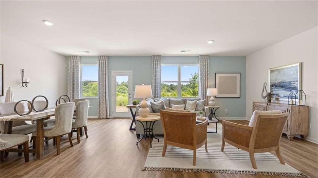 Furnished interior view inside a new home in The Preserve at Agricultural Village, Perry (Image 32).