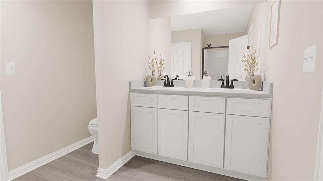 Furnished interior view inside a new home in Courtland Place, Cleburne (Image 19). Furnished interior view inside a new home in Courtland Place, Cleburne (Image 19).