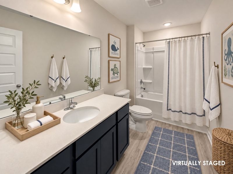 Furnished interior view inside a new home in Tranquil South, Hinesville (Image 29). Furnished interior view inside a new home in Tranquil South, Hinesville (Image 29).
