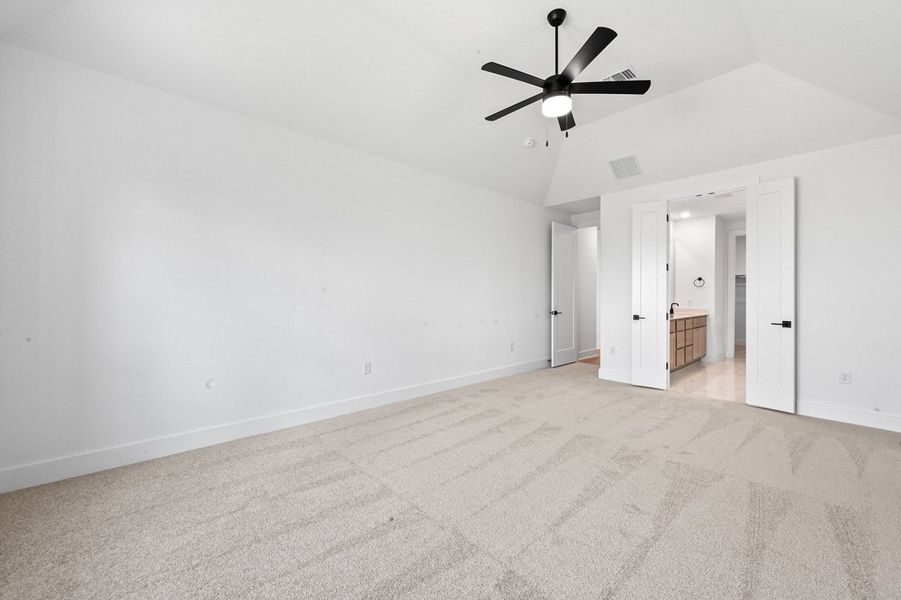 Representative Primary Bedroom - some options shown Representative Primary Bedroom - some options shown