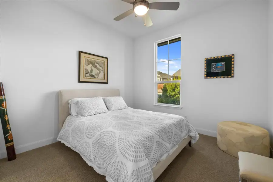Furnished interior view inside a new home in Sweetwater - Madrone Ridge: Havergate Collection, Austin (Image 9).
