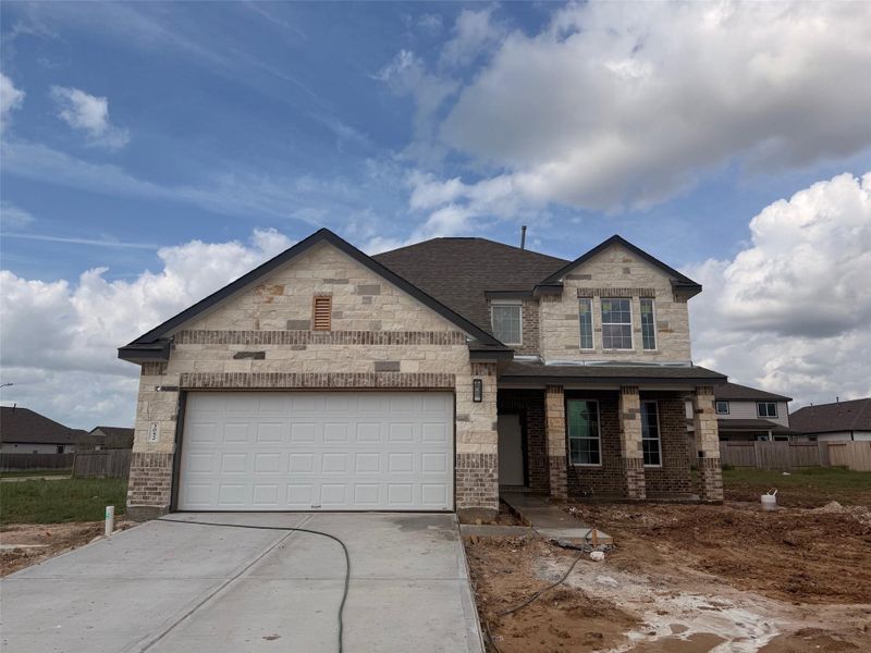 In-progress construction of a new home in Bluestem, Brookshire, TX (Image 21). In-progress construction of a new home in Bluestem, Brookshire, TX (Image 21).