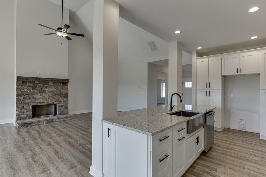 Furnished interior view inside a new home in , Hartwell (Image 7).