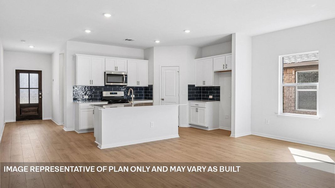 Furnished interior view inside a new home in Bar W Ranch, Leander (Image 7).