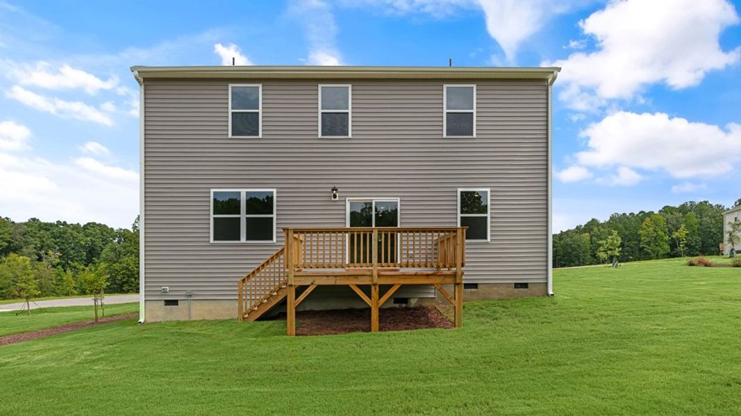 Exterior details and patio area of a home in Baker Farm, Youngsville (Image 19).