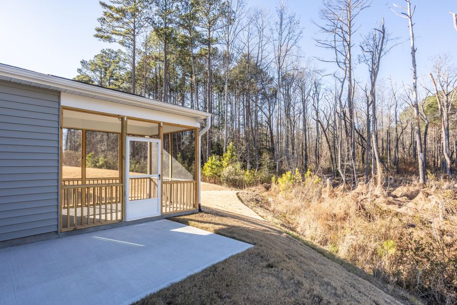 Exterior details and patio area of a home in Daniel Farms, Benson (Image 4). Exterior details and patio area of a home in Daniel Farms, Benson (Image 4).