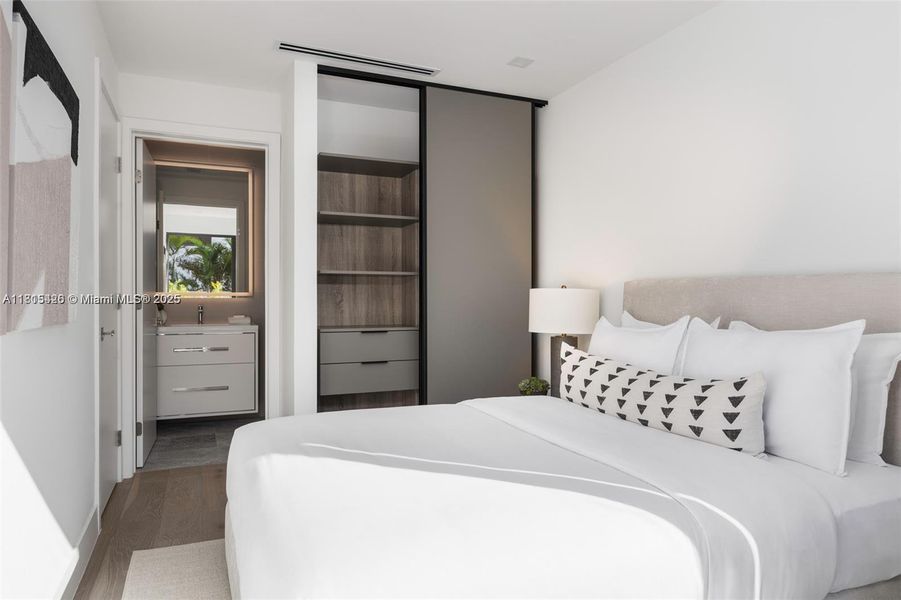 Furnished interior view inside a new home in , Key Biscayne (Image 1). Furnished interior view inside a new home in , Key Biscayne (Image 1).