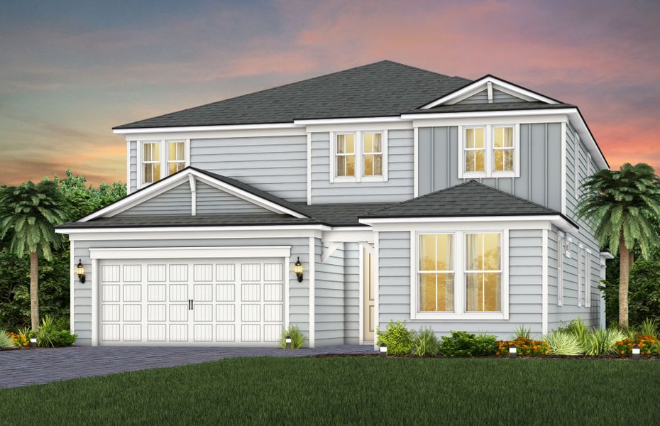 Representative exterior photo of a completed home built from the Serena by Pulte Homes in The Landings at Saint Johns, St. Johns, FL (Image 2).