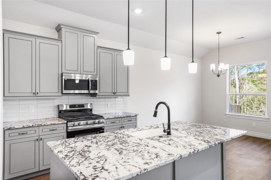 Furnished interior view inside a new home in Lexington Heights, Willis (Image 13). Furnished interior view inside a new home in Lexington Heights, Willis (Image 13).