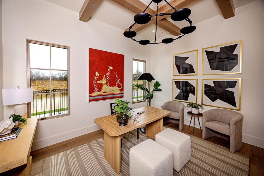 Furnished interior view inside a new home in , Southlake (Image 8).
