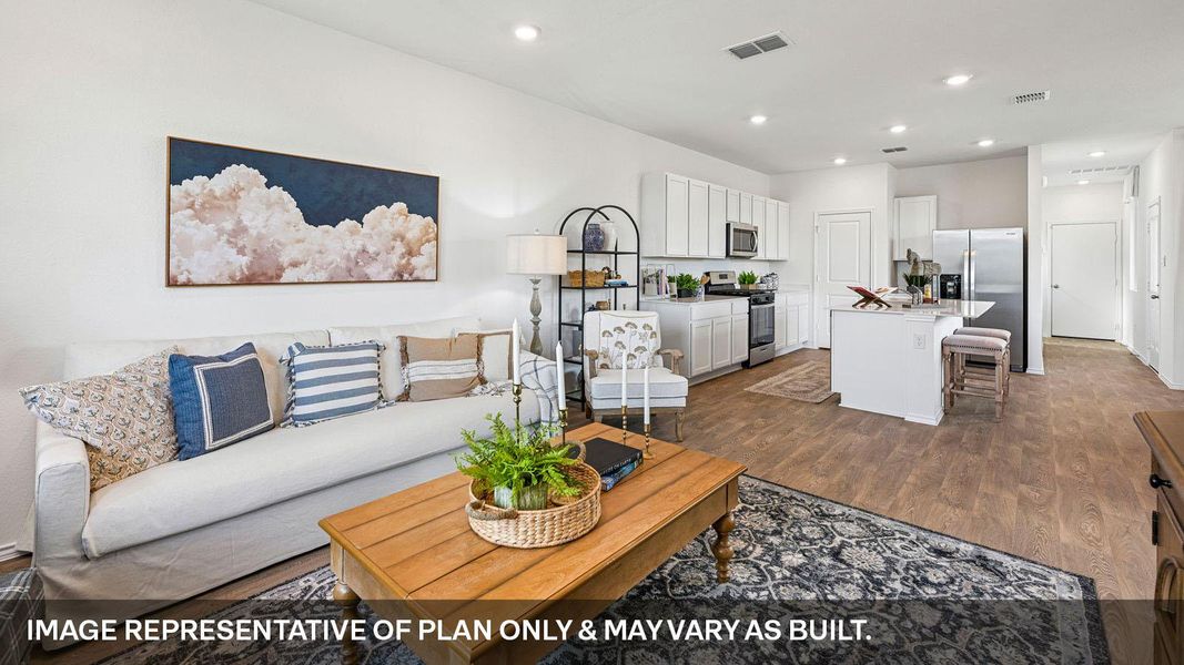 Furnished interior view inside a new home in Valverde, Bastrop (Image 5).