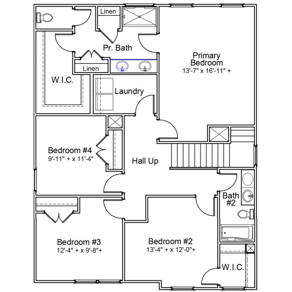 2D floor plan layout of this home in Hainer Place, Conway, SC (Image 3).