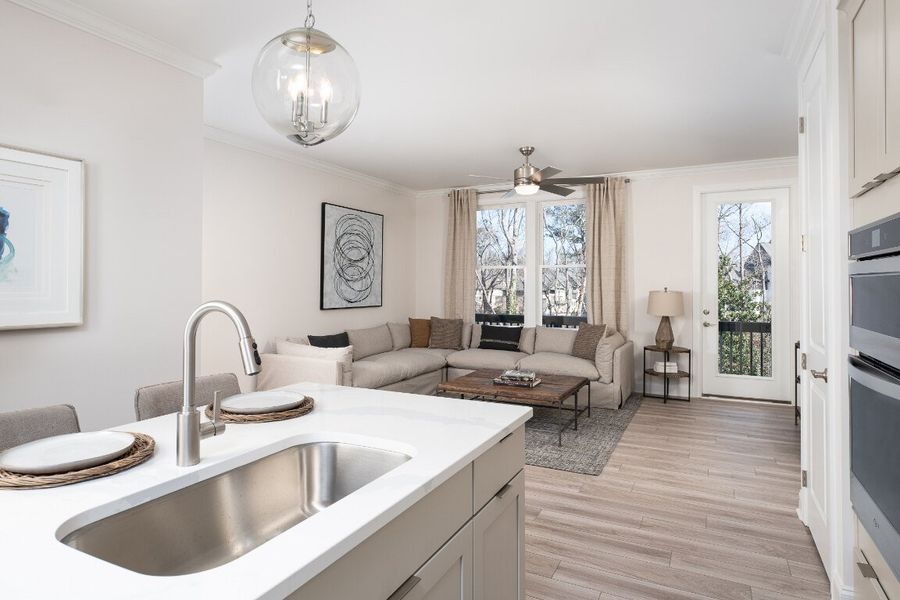 Representative furnished interior of a home built from the Archer by Ashton Woods in Reverie on Cumberland, Atlanta (Image 9).