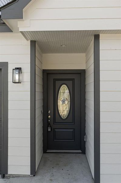 View of exterior entry