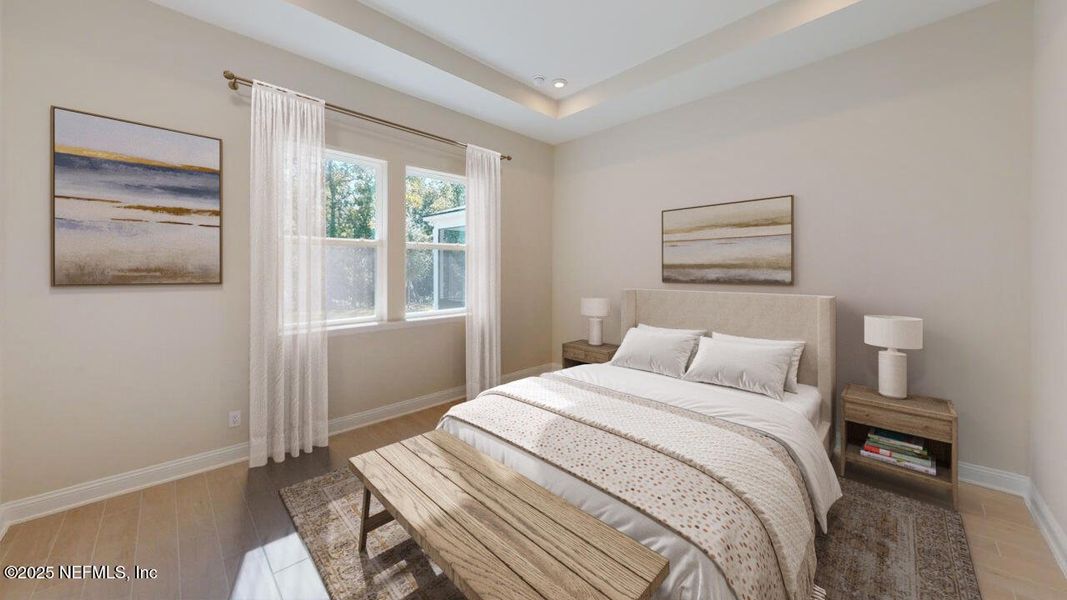 Furnished interior view inside a new home in RiverTown - WaterSong, St. Johns (Image 8).