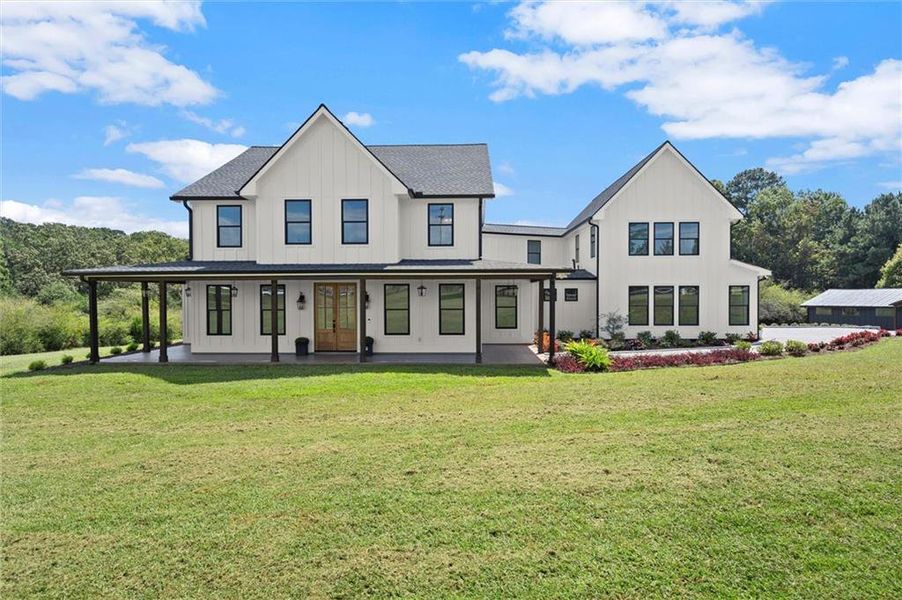 Front exterior of a new home in , Canton, GA, highlighting curb appeal (Image 25).
