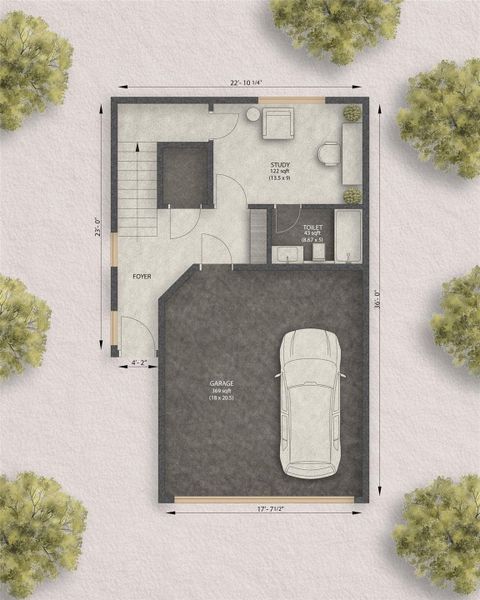 2D floor plan layout of this home in , Houston, TX (Image 7). 2D floor plan layout of this home in , Houston, TX (Image 7).