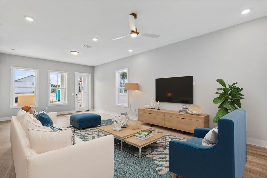 Representative furnished interior of a home built from the Marino by Brock Built in Nautilus Pointe, Inlet Beach (Image 28).