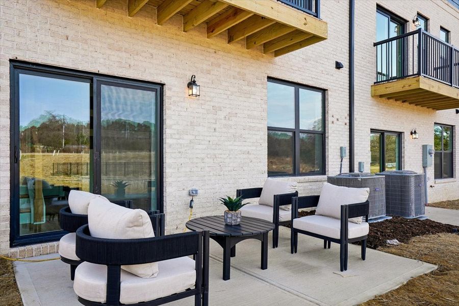 Representative exterior details of a home built from the Pamlico by Caruso Homes in Midtown Rows, Fuquay Varina (Image 4). Representative exterior details of a home built from the Pamlico by Caruso Homes in Midtown Rows, Fuquay Varina (Image 4).