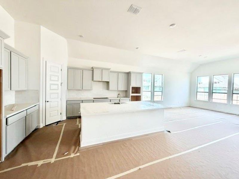 In-progress construction of a new home in Hawkes Landing, Leander, TX (Image 8).