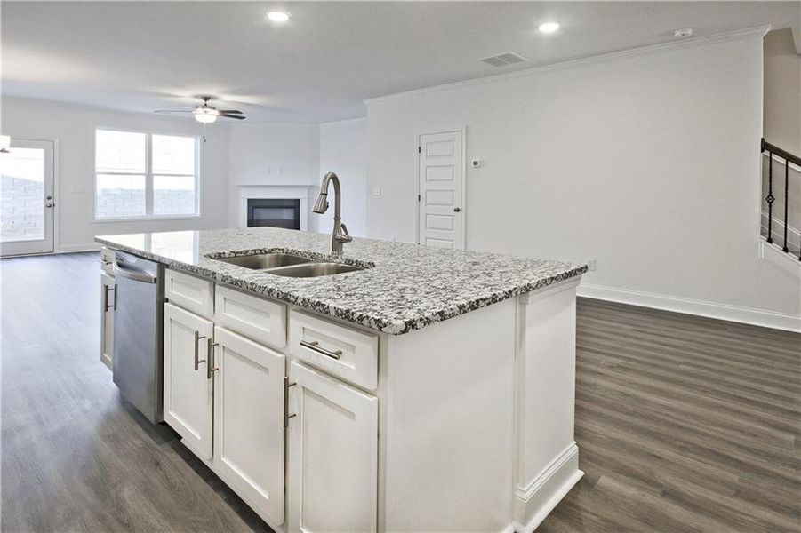 Furnished interior view inside a new home in Somerset at Riverbrook, Gainesville (Image 5). Furnished interior view inside a new home in Somerset at Riverbrook, Gainesville (Image 5).