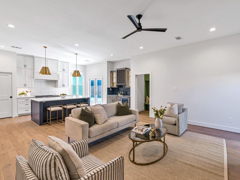 Furnished interior view inside a new home in , Houston (Image 13). Furnished interior view inside a new home in , Houston (Image 13).