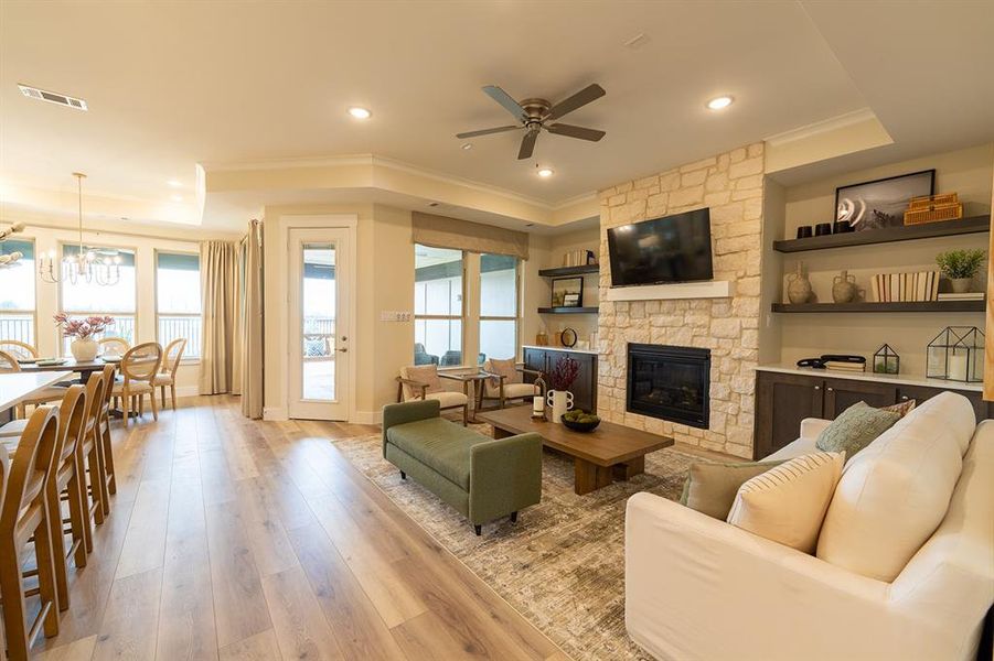 Furnished interior view inside a new home in , Little Elm (Image 19).