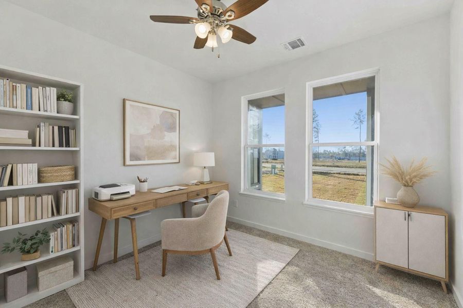 Virtually Staged first floor room