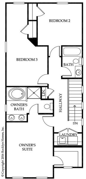 2D floor plan layout for the Mercer by Rocklyn Homes in Beverly Heights, Lithonia, GA (Image 6). 2D floor plan layout for the Mercer by Rocklyn Homes in Beverly Heights, Lithonia, GA (Image 6).