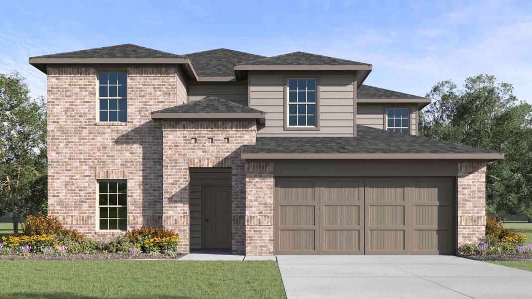 Representative exterior photo of a completed home built from the Texoma by D.R. Horton in Lago Mar, Texas City, TX (Image 2). Representative exterior photo of a completed home built from the Texoma by D.R. Horton in Lago Mar, Texas City, TX (Image 2).