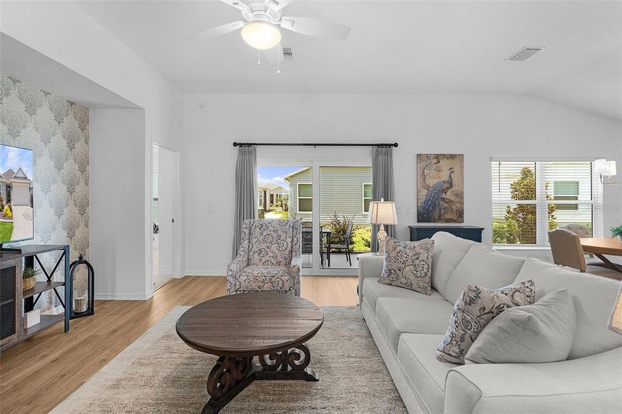 Furnished interior view inside a new home in , The Villages (Image 14).