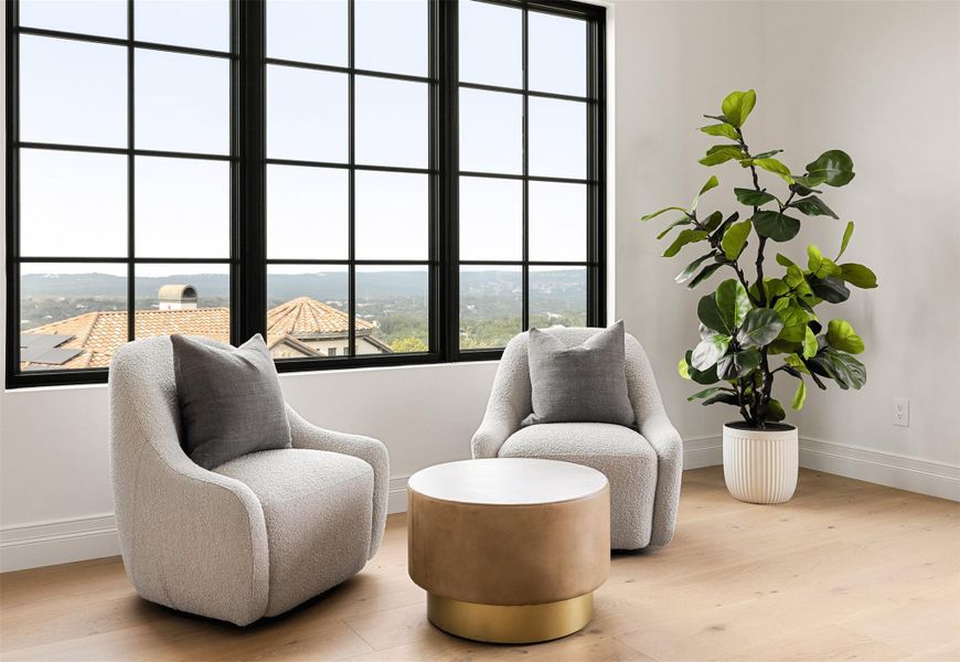 Furnished interior view inside a new home in , Austin (Image 14). Furnished interior view inside a new home in , Austin (Image 14).