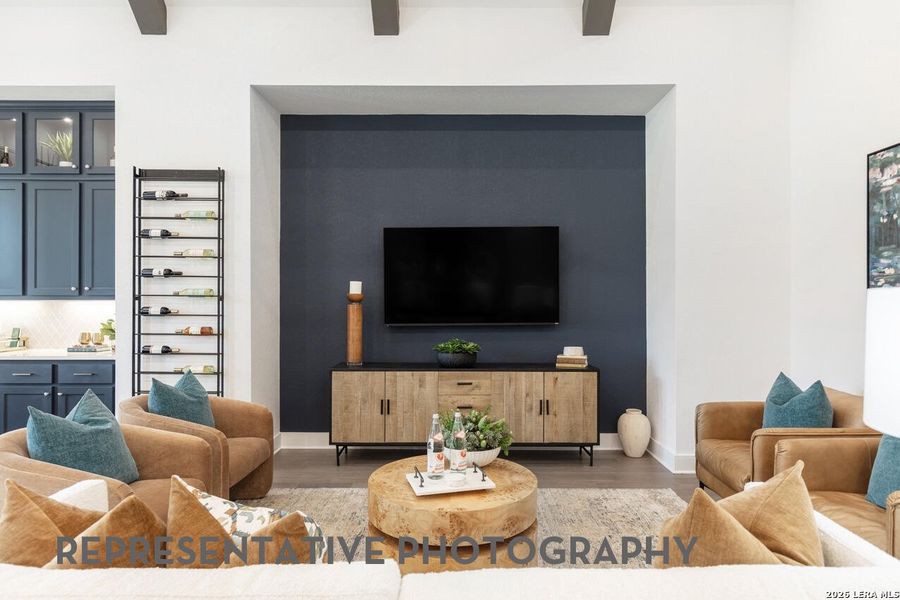 Furnished interior view inside a new home in The Ranches at Creekside, Boerne (Image 44).