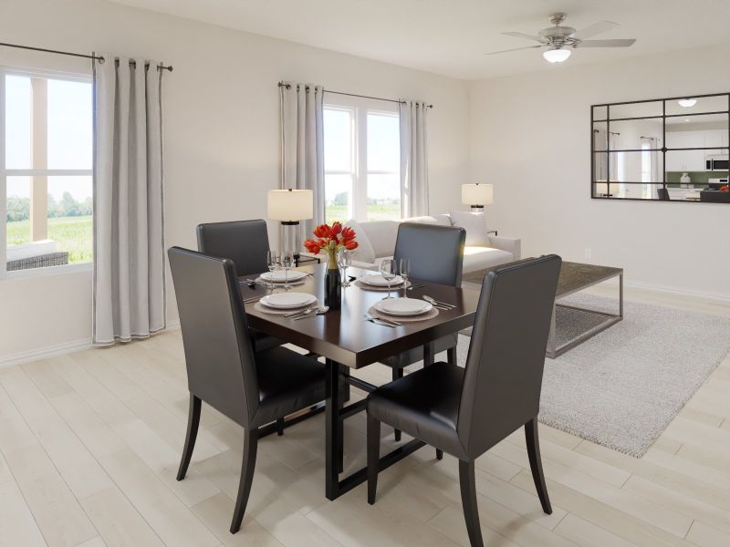 Enjoy dinner in The McCoy dining room. Enjoy dinner in The McCoy dining room.