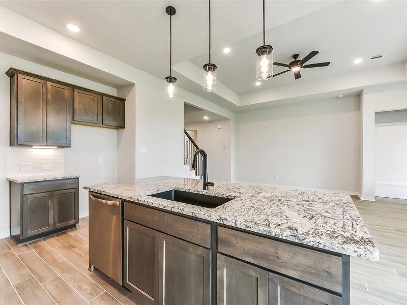 Furnished interior view inside a new home in Sundance Cove, Crosby (Image 18).
