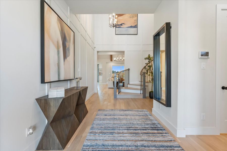 Furnished interior view inside a new home in Estates at Rockhill, Frisco (Image 4).