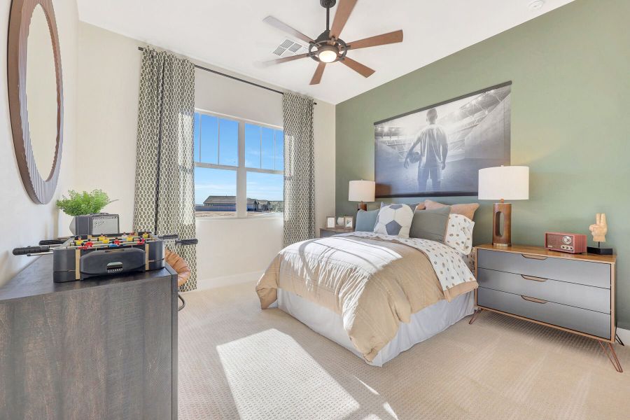 Representative furnished interior of a home built from the Garnet by Mattamy Homes in Las Ventanas, Goodyear (Image 34).
