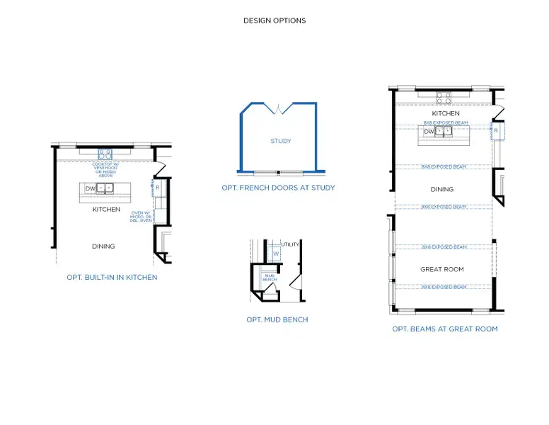 2D floor plan layout for the Prevost by Tricoast Homes in Sunterra 50s, Katy, TX (Image 12). 2D floor plan layout for the Prevost by Tricoast Homes in Sunterra 50s, Katy, TX (Image 12).